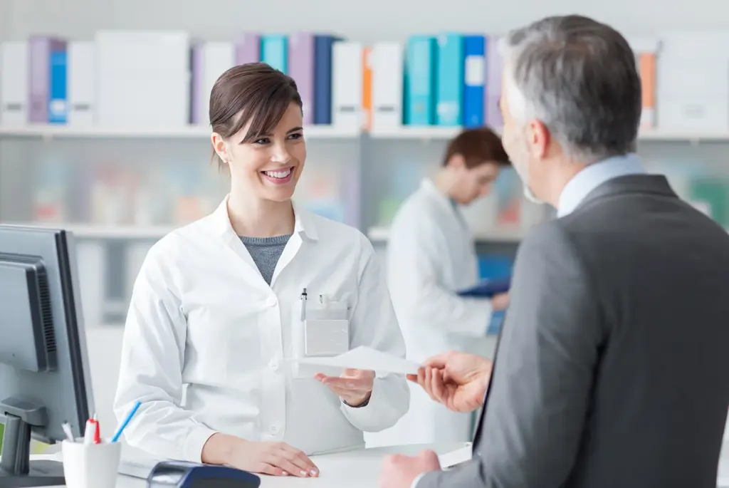 Pharmacist providing NHS prescriptions in Huddersfield